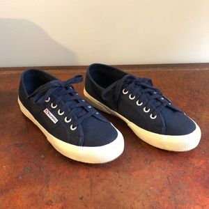 Superga Cotu Classic style 2750, size 38 (7.5) navy blue